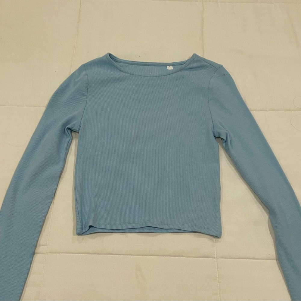 pacsun blue long sleeve top